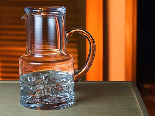 BARSKI - זכוכית איכותית אירופית - סט מים 2 חלקים - מים לילדים מים קרף מים / שולחן עבודה קארף - עם ידית