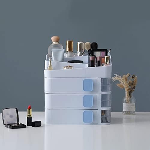 Razzum קופסת אחסון קוסמטית ניידת מוצרי טיפוח עור שולחן עבודה קופסת איפור מדף רב שכבתי מתאים לשירותים שידה