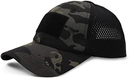 יוניסקס קיץ רשת נהג משאית כובע הסוואה בייסבול כובע מזדמן שמש כובע מתכוונן קל משקל סנאפבק ספורט קיץ כובעים