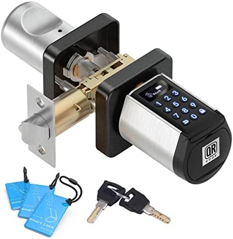 Welock Safeer כניסה ללא מפתח נעילה דלת חכמה, ידית דלת Bluetooth חכמה עם לוח מקשים לבקרת מקשים