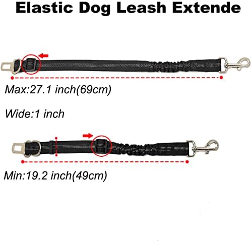 רצועות חבל ארוכות של Mycicy 30ft לכלבים גדולים+מצורף להרחיב רצועה של כלב באנג'י