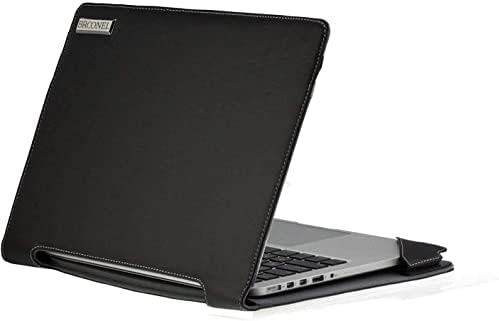 Broonel - סדרת פרופילים - מארז מחשב נייד עור שחור תואם ל- HP Probook 440 G9 14 FHD נייד מחשב נייד