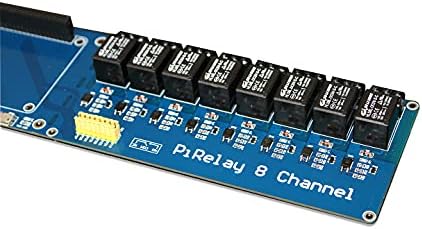 PIRELAY 8 מודול ממסר כוח לפטל PI, מגן ממסר 8 ערוצים עבור Raspberry Pi, לוח ממסר הרחבה של כובע הכובע עבור Raspberry