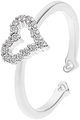 שרף שמנמן טבעות פרח טבעת סט טמפרמנט טבעת אהבת חיבוק טבעת נשי אופנה אישיות טבעת פשוט