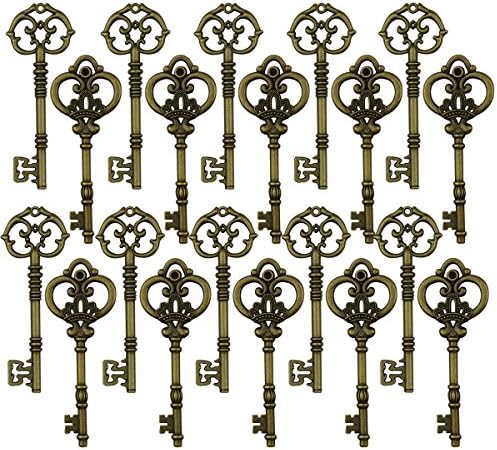 גוטאפו גדול במיוחד עתיק שלד מפתחות לחתונה קישוט לטובת עבודת יד מתנה סנטה של מפתח