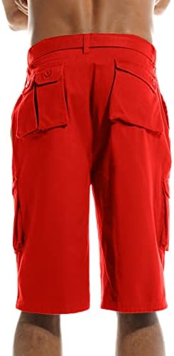 סטייסי אדמס פרימיום מכנסי מטען כותנה מוברשים, אופנה רגועה מתאימה לחגורה תואמת