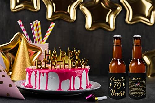 קישוטי יום הולדת 70 של XumbtVS לנשים וגברים, וינטג '1953 עיצוב יום הולדת, ציוד למסיבות יום הולדת