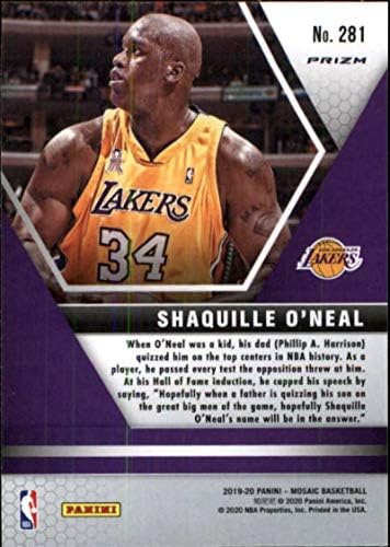 2019-20 Panini Mosaic Green 281 Shaquille O'Neal לוס אנג'לס לייקרס NBA כרטיס מסחר בכדורסל