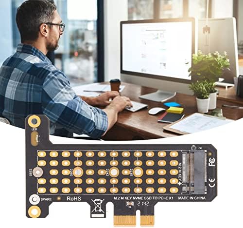 NVME M.2 ל- PCIE X1 RISER כרטיס, תמיכה בממשק PCIE, עיצוב העברת חום אלומיניום, 2230 תמיכה ב-