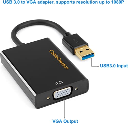 USB 3.0 ל- VGA CANDLAND עם USB 3.0 ל- VGA מתאם