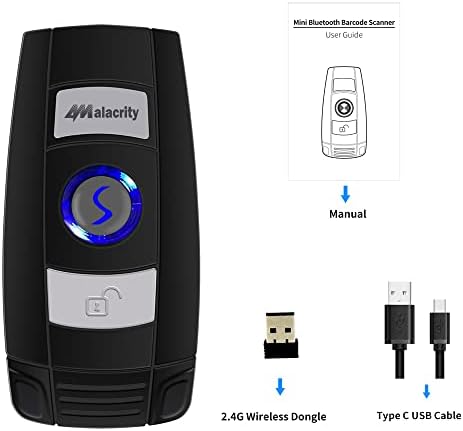 Alacrity Bluetooth Barcode Scanner, Scanner Barcode Barcode Scanner 3-in-1 סורק סורק סורק סורק סורק עם Windows,