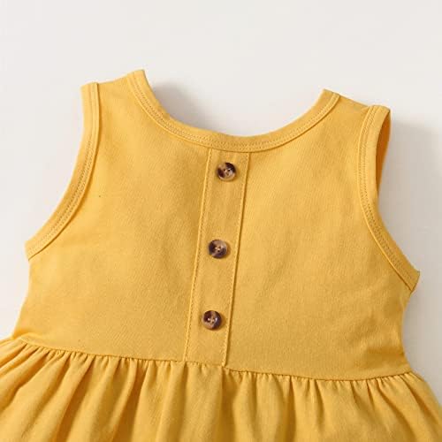WLINIP פעוט בגדי ילדה תינוקות תינוקות תלבושות קיץ ללא שרוולים + מכנסיים קצרים מכניסים בגדי פעוטות