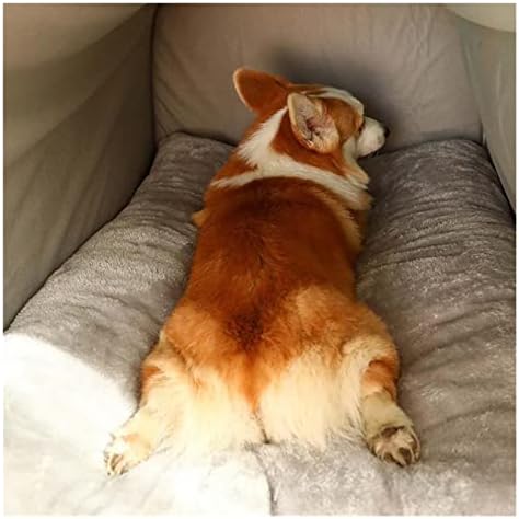 דמות גיאומטרית דו-צבעונית דמות בית קן נשלפת וימי חורף רחיצים חמים חצי סגור חצי מיטת כלבים מיטת חיות