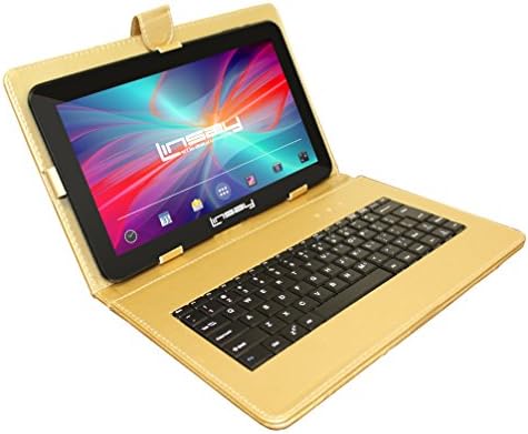 Linsay 10.1 Quad Core 2GB RAM 32GB Tablet 11 Tablet עם מקלדת מוזהבת