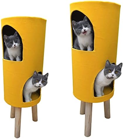וולנוטה חתולי מיטת חדר חתולים מתלה דלי מוצק עץ לחיות מחמד כותנה קן חתולי כלוב סיסל קנבוס כפול