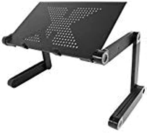 מעמד מחשב נייד מתכוונן של שולחן העבודה עם כרית עכבר - שולחן מחשב נייד נייד משקל קל לספה מיטת שולחן