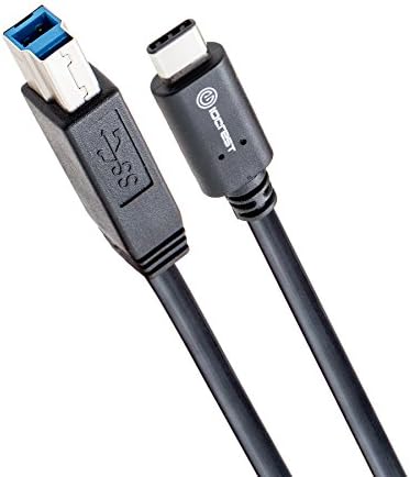 IO CREST SY-CAB20193 USB סוג C ל- USB 3.1 כבל סטנדרט-B, שחור