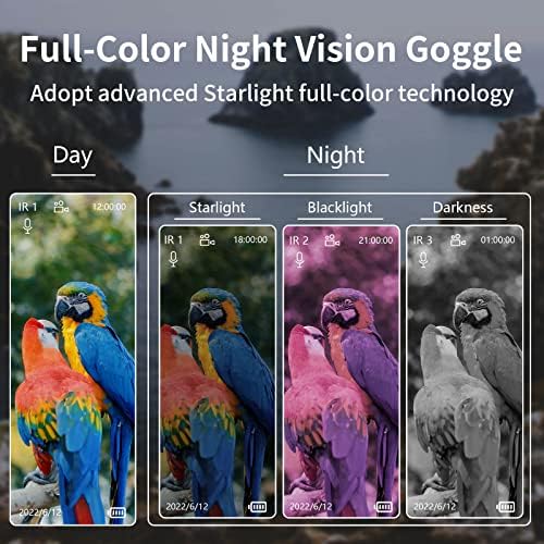 ראיית לילה דיגיטלית משקפי ראייה נטענים - טווח צפייה ב -1968 FT/600M, משקפת ראיית לילה בצבע