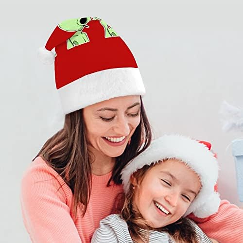 אמצע אצבע זר חג המולד כובע סנטה כובעי חג המולד עץ קישוטי חג דקור מתנות למבוגרים נשים משפחת גברים