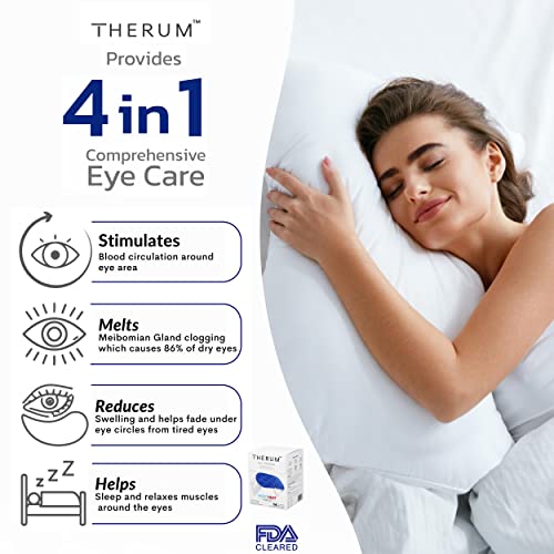 Therum 60NINS 14 מסכות עיניים אדים מחממות לעצמן למתח עיניים דיגיטלי, תסמונת עיניים יבשה MGD. 113 ° F