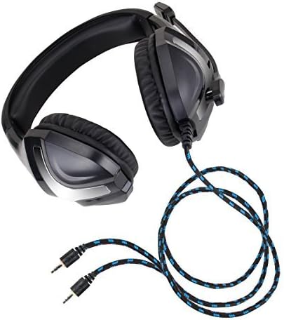 שפר אוזניות משחקי מחשב עם מיקרופון-כבל קלוע, אוזניות בידוד רעש, סרט עיצוב נוחות-התחבר עם סדרת 3.5 מ מ