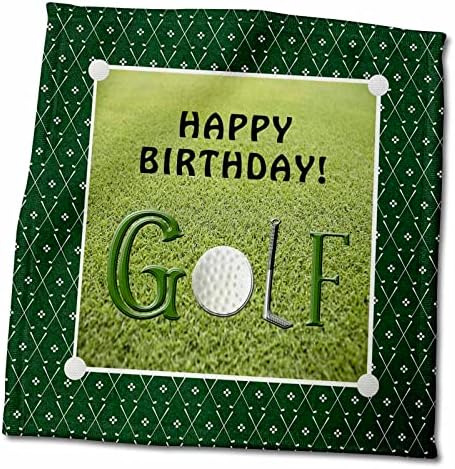 יום הולדת 3 דרוז, כדור גולף הוא ה- O, מועדון הגולף הוא ה- L, רקע דשא - מגבות