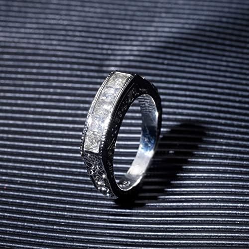 2023 חדש עגול תכשיטי אבן טבעת עוסקת זירקון תכשיטי לבן אופנה בהיר טבעת טבעות נשים חתונה להקות