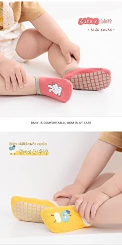 Beelee Baby Baby Non-Skid Grip גרבי פעוט גרביים גרביים נגד החלקה גרביים לבנות לבנות תינוקות יילוד 6