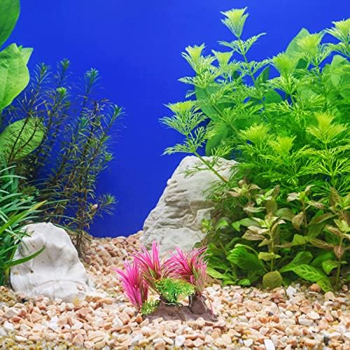 לואזי 20 יחידות מלאכותי צמחי מים אקווריום צמחים מזויף מים דשא דגי טנק קישוטים