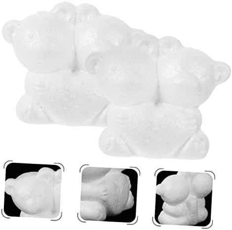ABOOFAN צעצוע בעלי חיים תבניות יד ילידות בעלי חיים רוז עובש דוב פרחוני צורת קצף צורה דוגמנות לבנה