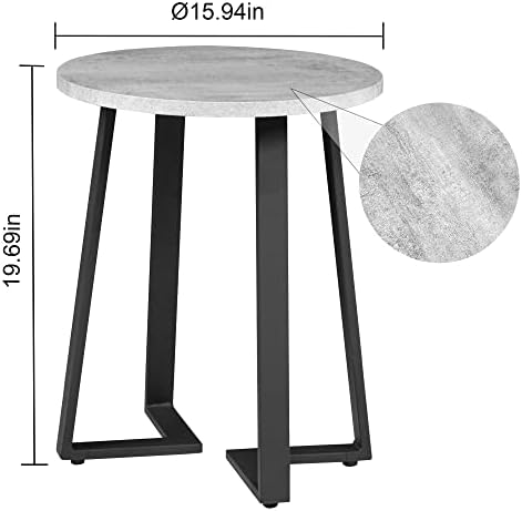 אודיקה שולחן צדדי רב -תכליתי לסלון או פטיו - שולחן צד חיצוני וצמח מקורה עמדת חללים קטנים - שולחן