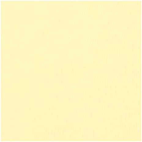 Vaessen Creative Scrapbook Cartstock Cardstock Taxture Canvas, 30.5x30.5x0.7 סמ, צהוב