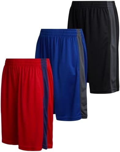 Galaxy by Harvic Boys מכנסיים קצרים פעילים - 3 מכנסי חדר כושר של Pack Porteciat