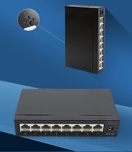 מתג Ethernet של JMT 8-Port 100/1000 מ 'ניטור מחשב