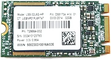 כונן מצב מוצק 729664-002 החלפה תואמת חלק חילוף עבור HP Lite-On LSS-32L6G-HP 32GB MLC M.2 2242 SATA 6GB/S