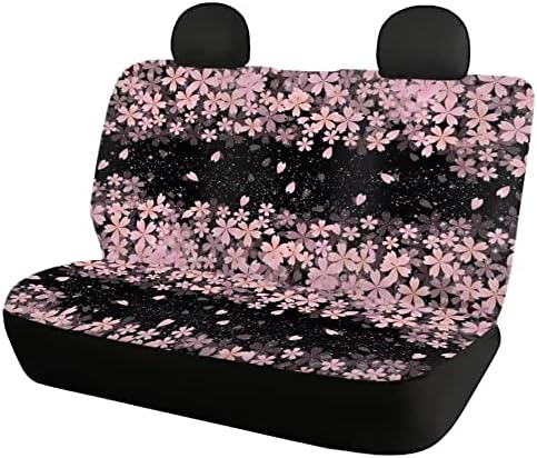 צעיר יותרתינוק פריחת דובדבן סאקורה פרח רכב לחיות מחמד מושב אחורי מכסה מגיני אוניברסלי אוטומטי