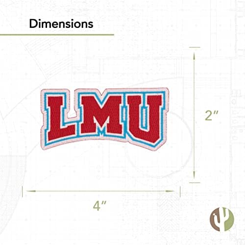 לויולה מרימונט אוניברסיטת טלאים אריות LMU טלאים רקומים אפליקציה תפור או ברזל על תיק ז'קט בלייזר