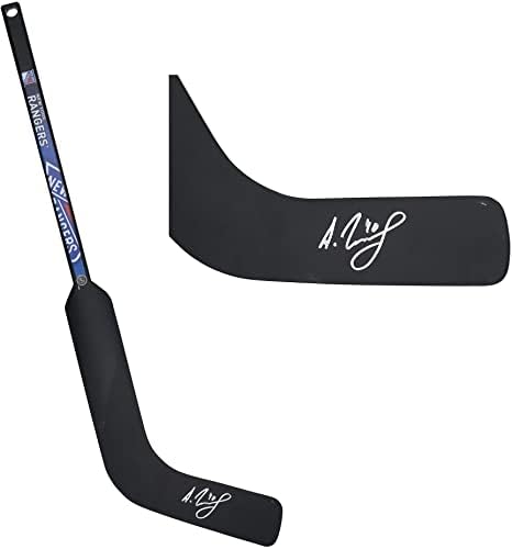 אלכסנדר ג'ורג'ייב ניו יורק ריינג'רס חתימה מיני שוער מורכב מיני - מקל NHL עם חתימה