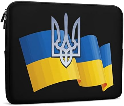 שקית שרוול נייד דגל אוקראיני נשיאה תיק סיבוב כיסוי מחברת מארז מגן מתאים 10 אינץ '-7 אינץ'