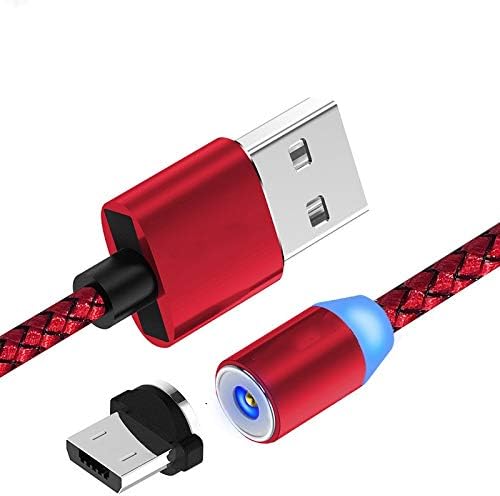 כבל טעינה, Fanshu Micro USB סוג C תאורה טלפון טעינה מהירה כבל 3 במתאם מגנטי אחד 3.2 רגל כבל 1 מטר