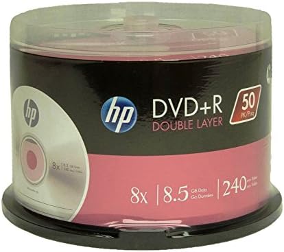 HP DVD+R שכבה כפולה 8X 8.5GB 240 דקות וידאו
