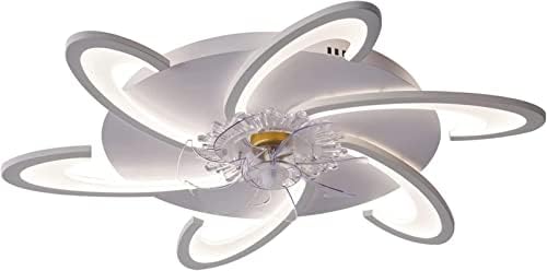伟 祥 מאווררי תקרה עם מנורות, LED 6 מאוורר תקרה מהירות עם פרחי תאורה מנורת תקרה חדר ים ניתן לעמעום עם