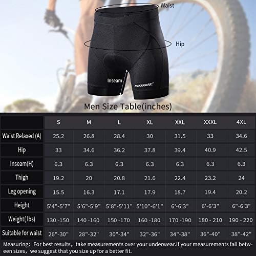 סוק ספורט גברים של רכיבה על אופניים תחתוני מכנסיים 4 ד מרופד אופני אופניים אוניית מכנסיים קצרים עם אנטי להחליק