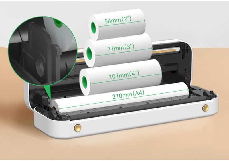 מדפסת נייר ZSEDP ניידת USB העברה תרמית מדפסת תמיכה במדפסת סמארטפון נייד