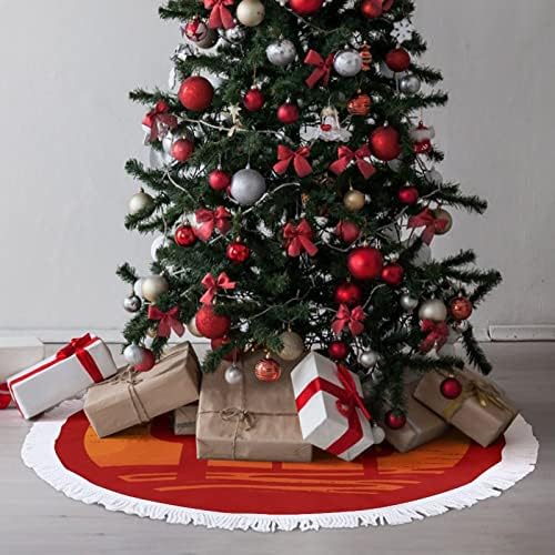 נוף של אריזונה סטייט חצאית עץ חג המולד חג המולד עץ עץ מחצלת ציצים קישוטים לקישוטים מסיבת חג 30/36/48