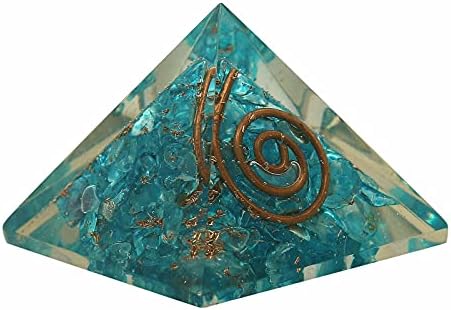 Sharvgun Turquoise Orgon Reiki פירמידה אבני חן טבעיות ריפוי טעון אנרגיה, מחולל אנרגיה יוגה מדיטציה