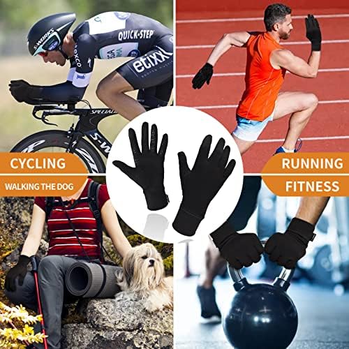 לונהאו ספורט ריצה כפפות החלקה סרוג כפפות כושר כושר אצבע מלאה כפפות לגברים נשים טיולים קמפינג אופני כפפות