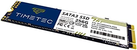 TIMETEC 256GBX10 SSD 3D NAND TLC SATA III 6GB/S M.2 2280 NGFF 128TBW קרא מהירות עד 550MB/S SLC מטמון
