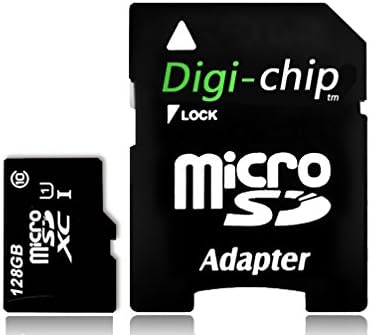 דיגי צ 'יפ 128 ג' יגה-בייט כרטיס זיכרון מיקרו-אס-די 10 יו-אס-1 עבור מוטורולה מוטו אקס-4, מוטו