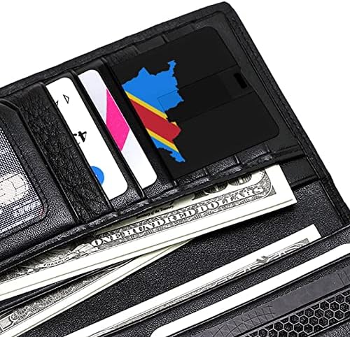 דגל קונגו מפת כרטיס אשראי USB כונני פלאש בהתאמה אישית של מקל מזיכרון מפתח מתנות תאגידיות ומתנות לקידום מכירות